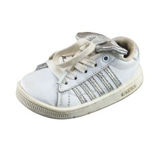 K-Swiss Toddler Girls 6 Medium White Running Synthetic‎